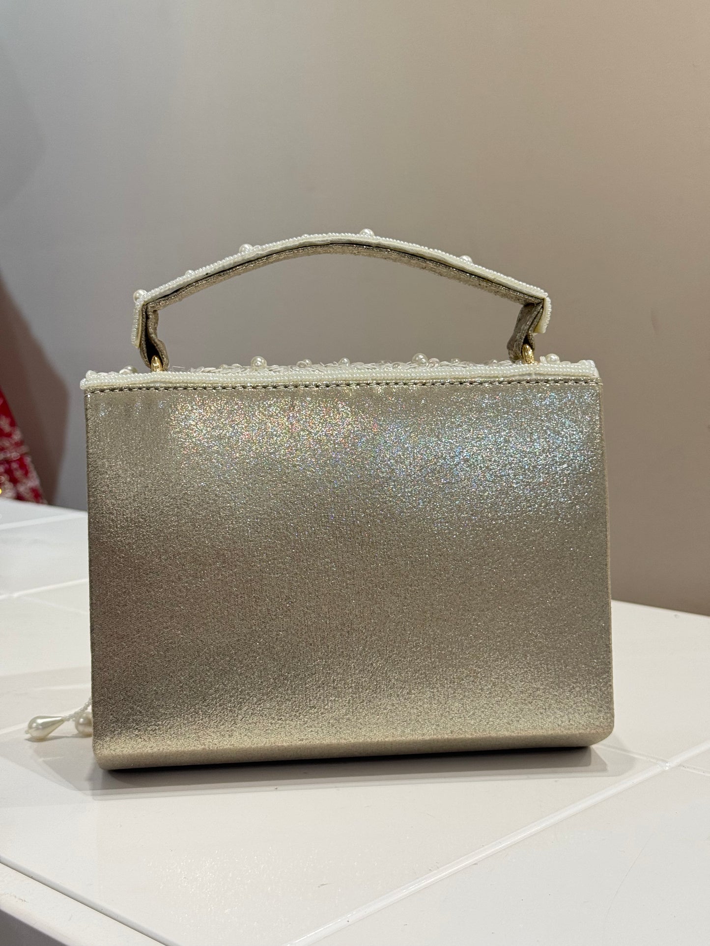 Pearl White/Gold Bag