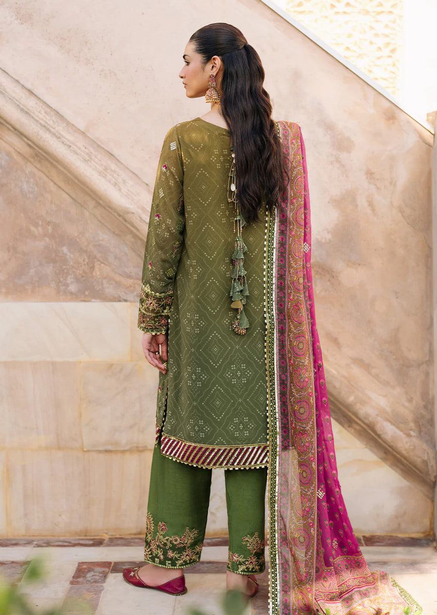 Green Bandhani Chiffon Collection by Iznik - Suit