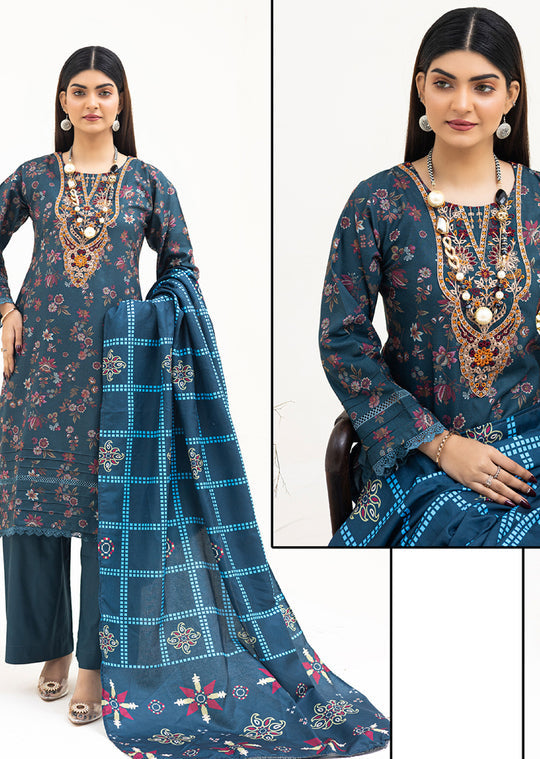 Rangz Dhanak Floral Suit - RTW6
