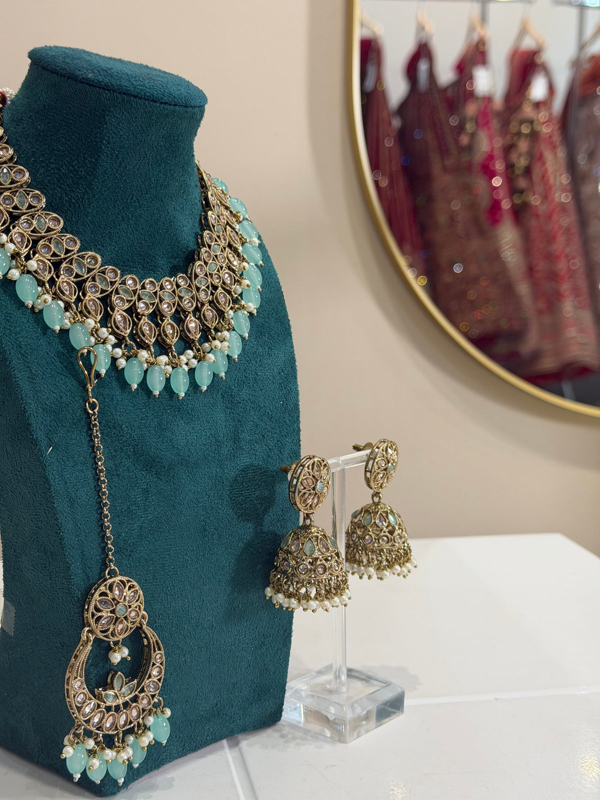 Blue Mint Jewellery Set