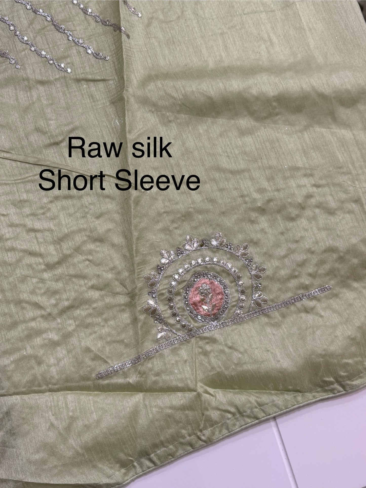 Avocado Green Saree