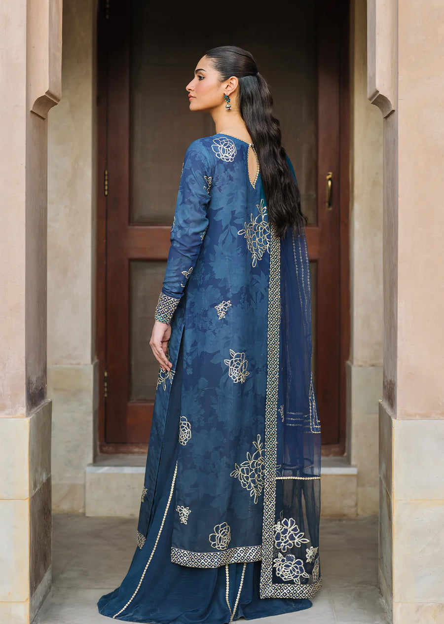 Blue Bandhani Chiffon Collection by Iznik - Suit