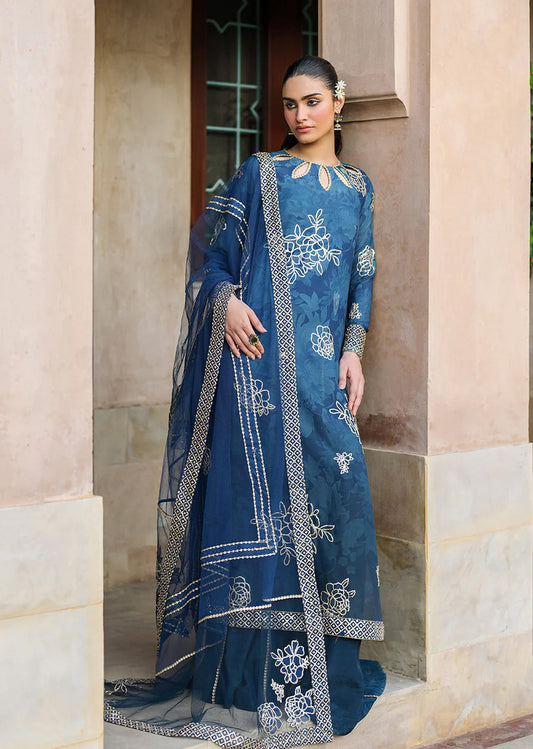 Blue Bandhani Chiffon Collection by Iznik - Suit