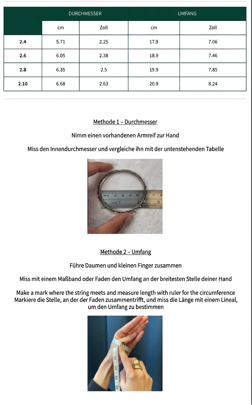 Metal Bangle mit Perlen- (8-teilig)