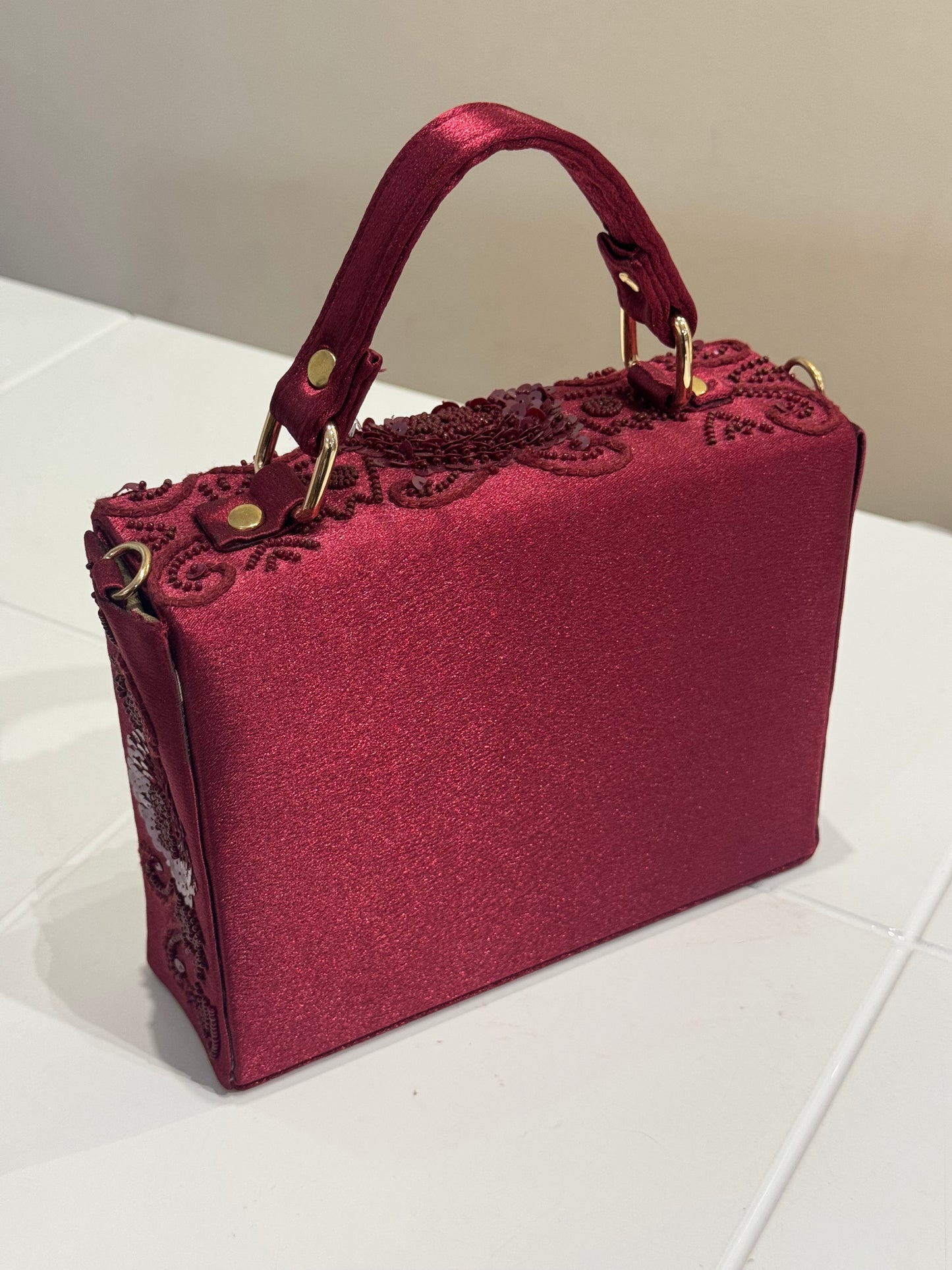 Red Velvet Bag