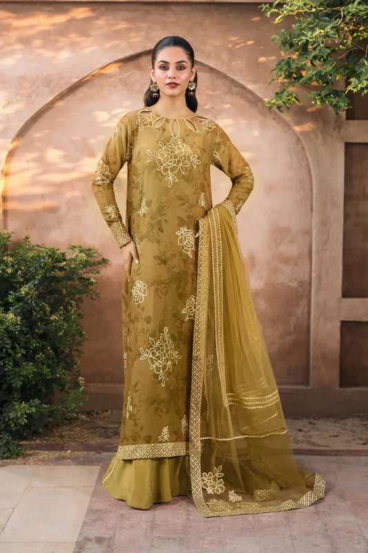 Mustard Bandhani Chiffon Collection by Iznik - Suit
