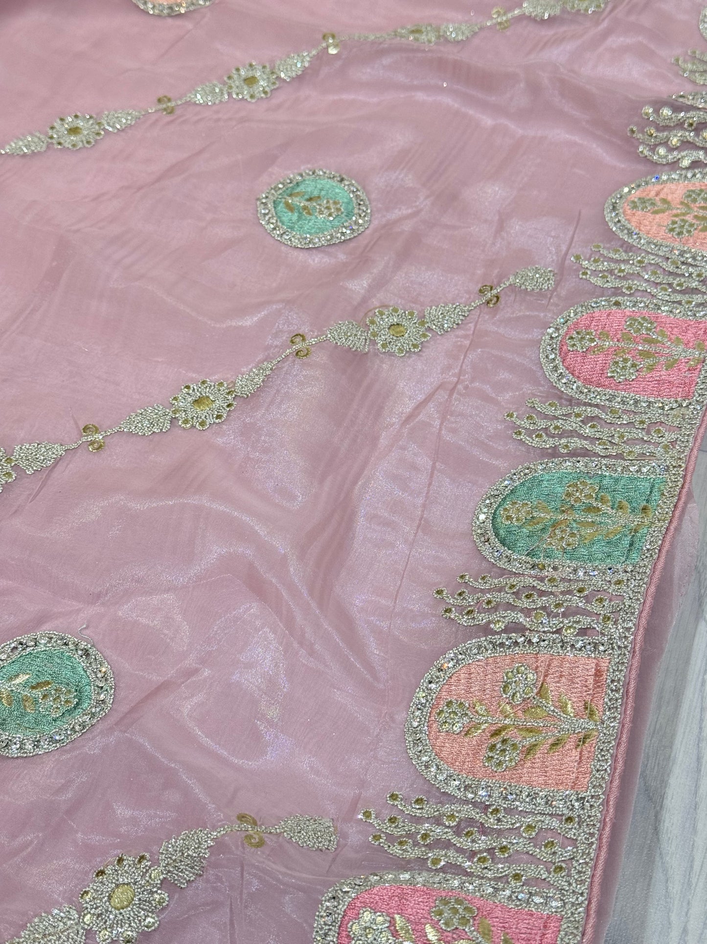 Baby Pink Saree