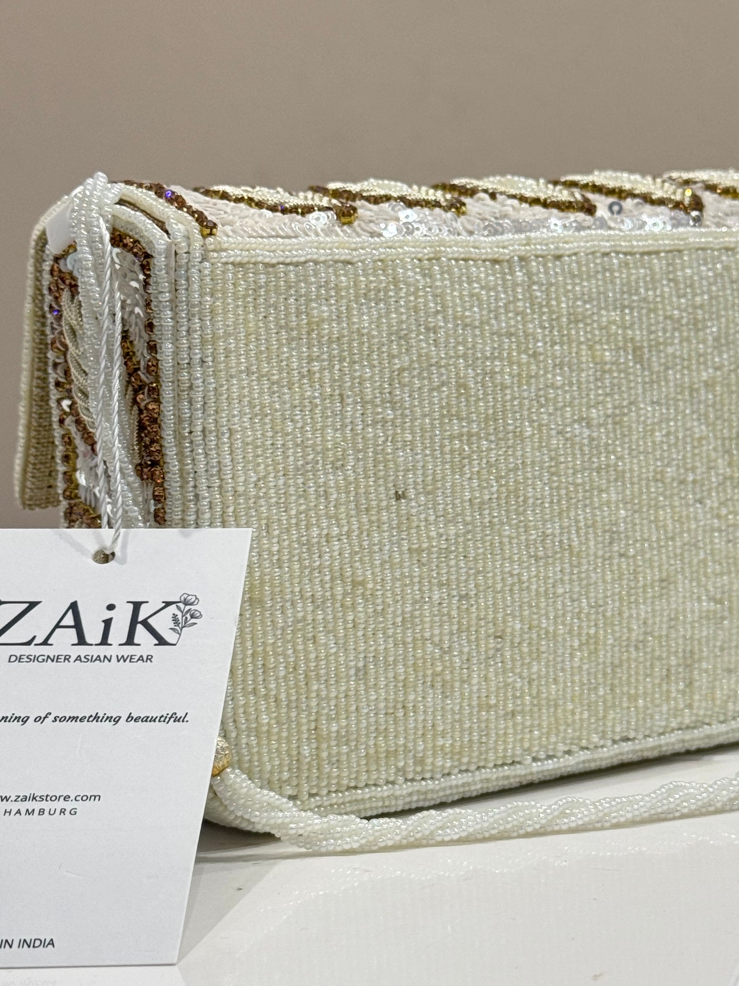Gold/ White Pearl Bag