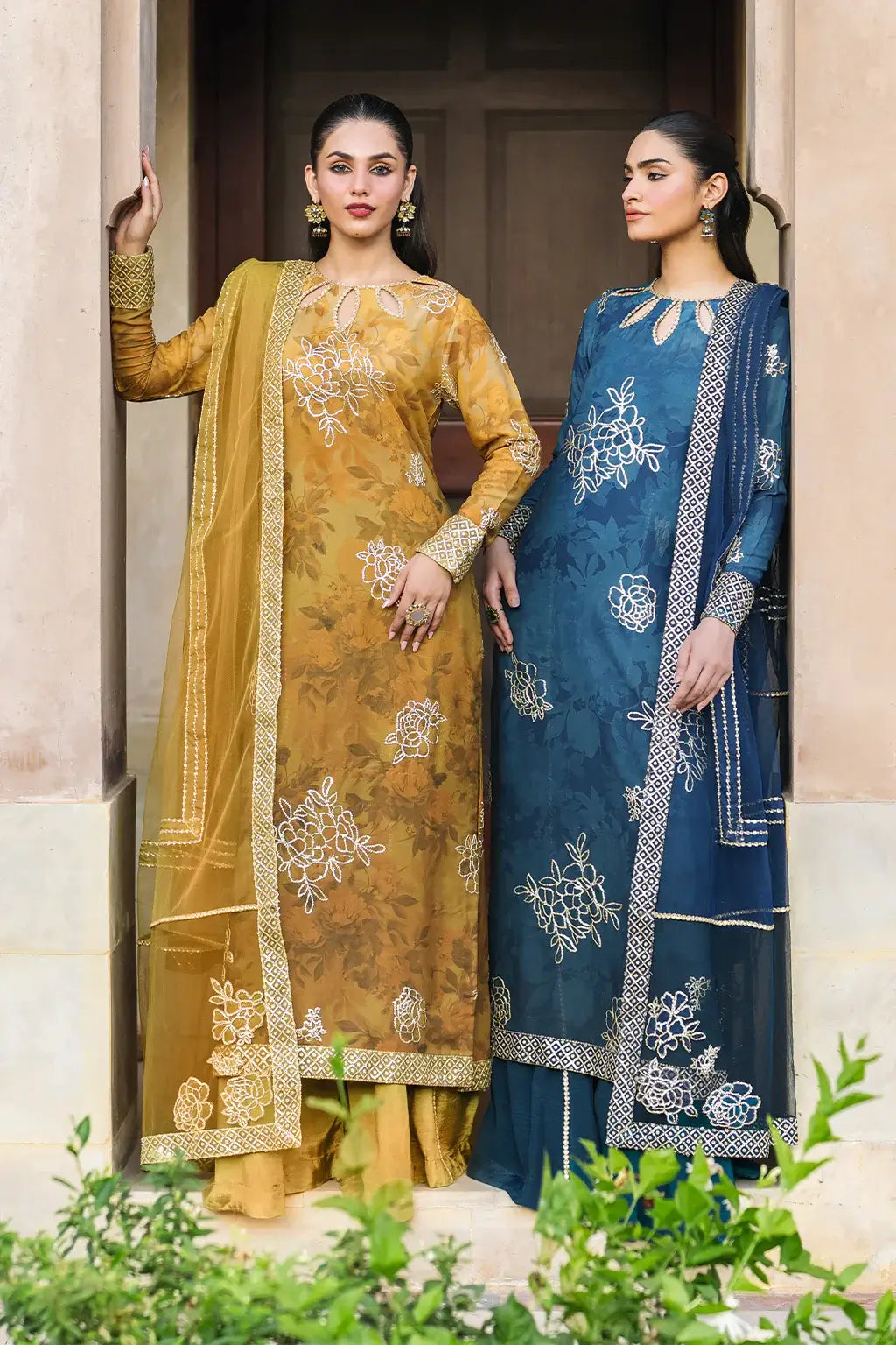 Mustard Bandhani Chiffon Collection by Iznik - Suit
