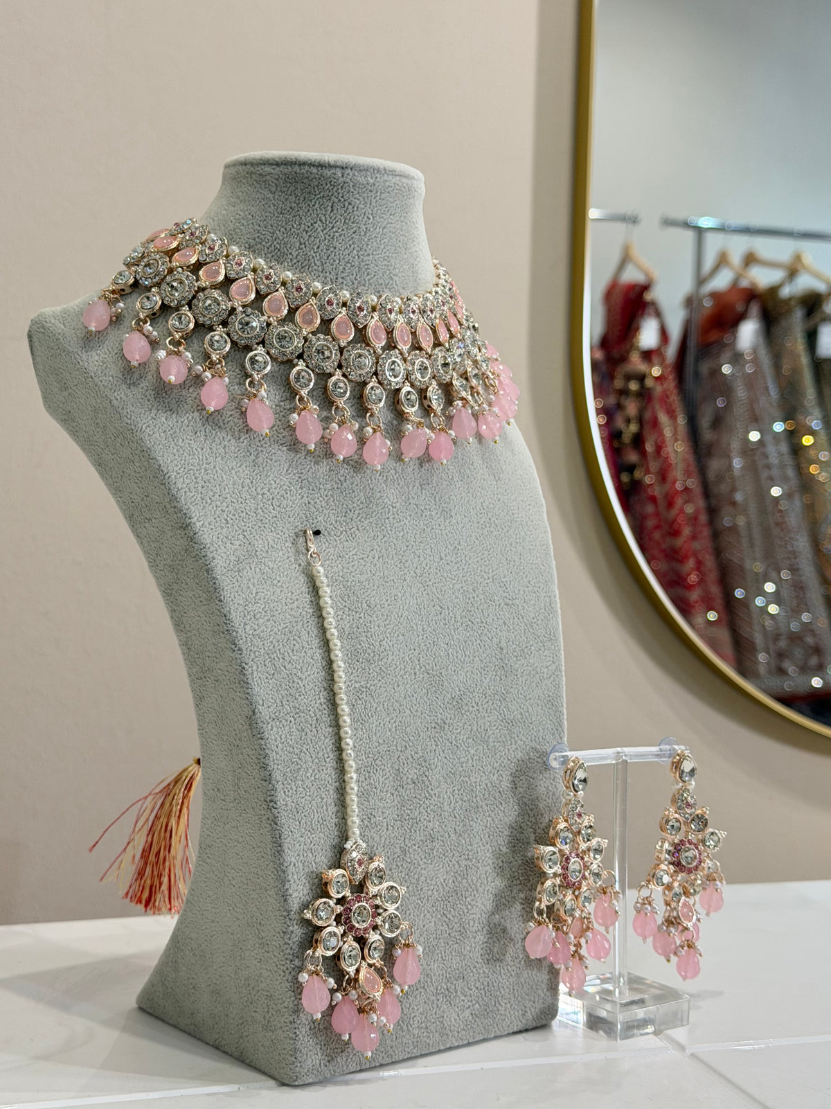 Baby Pink / Rosegold Jewellery Set
