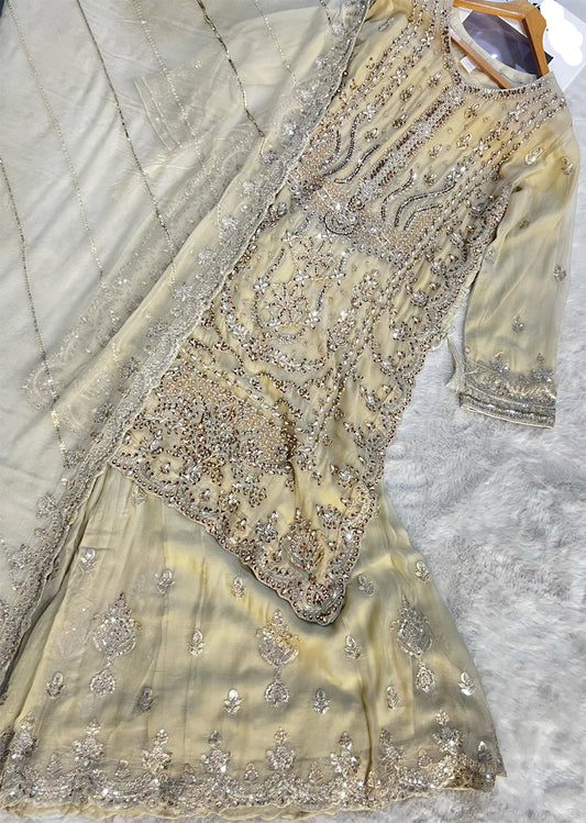 Chiffon Suit- Z09- Gold