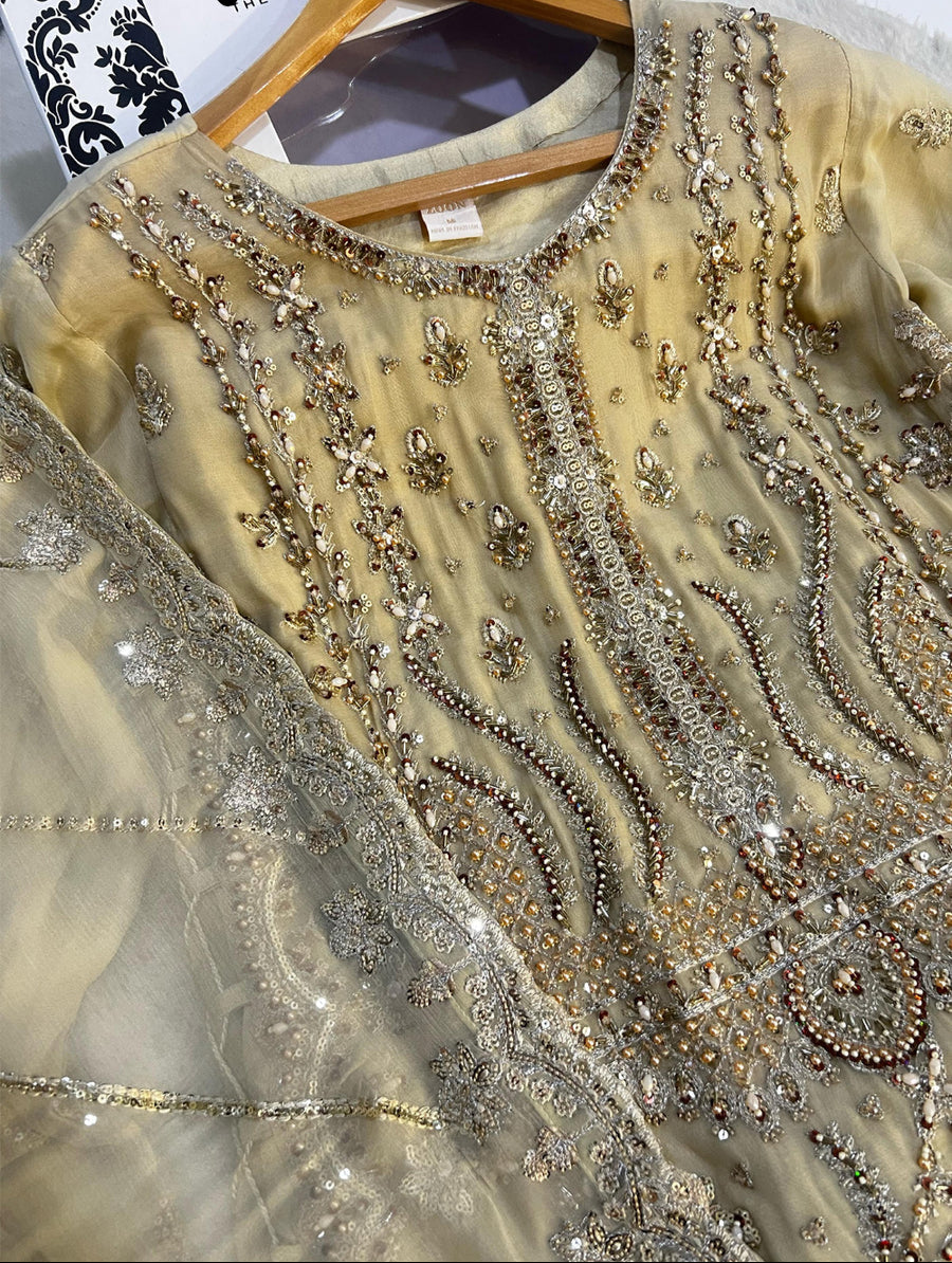 Chiffon Suit- Z09- Gold