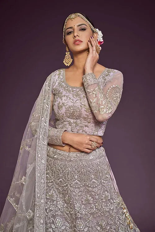 Rose Violett Lehenga Choli