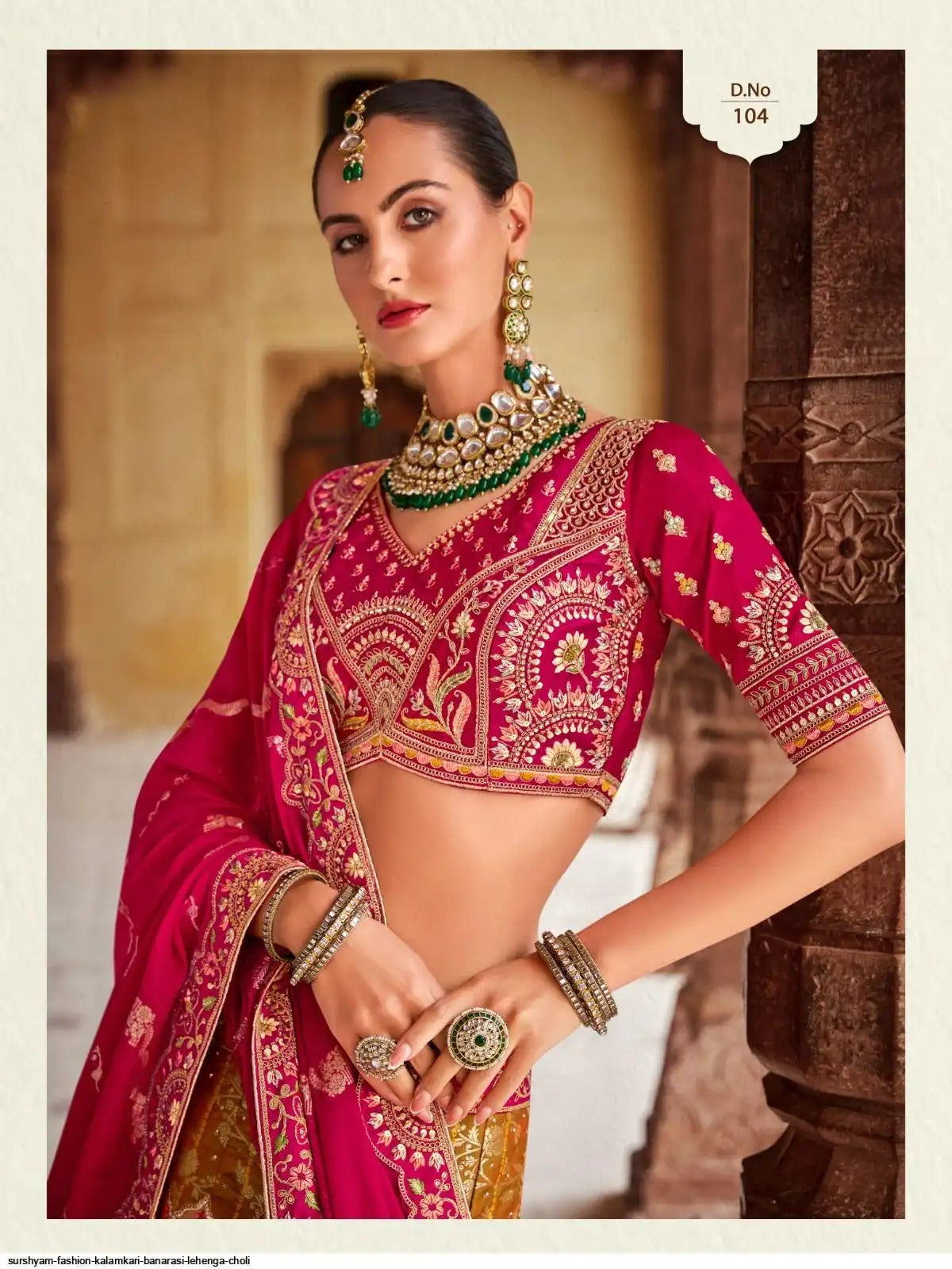 Banarasi Silk Multi Color Lehenga Choli B1