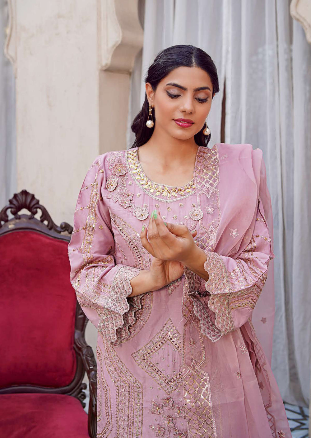 RANGZ Dusty pink Suit