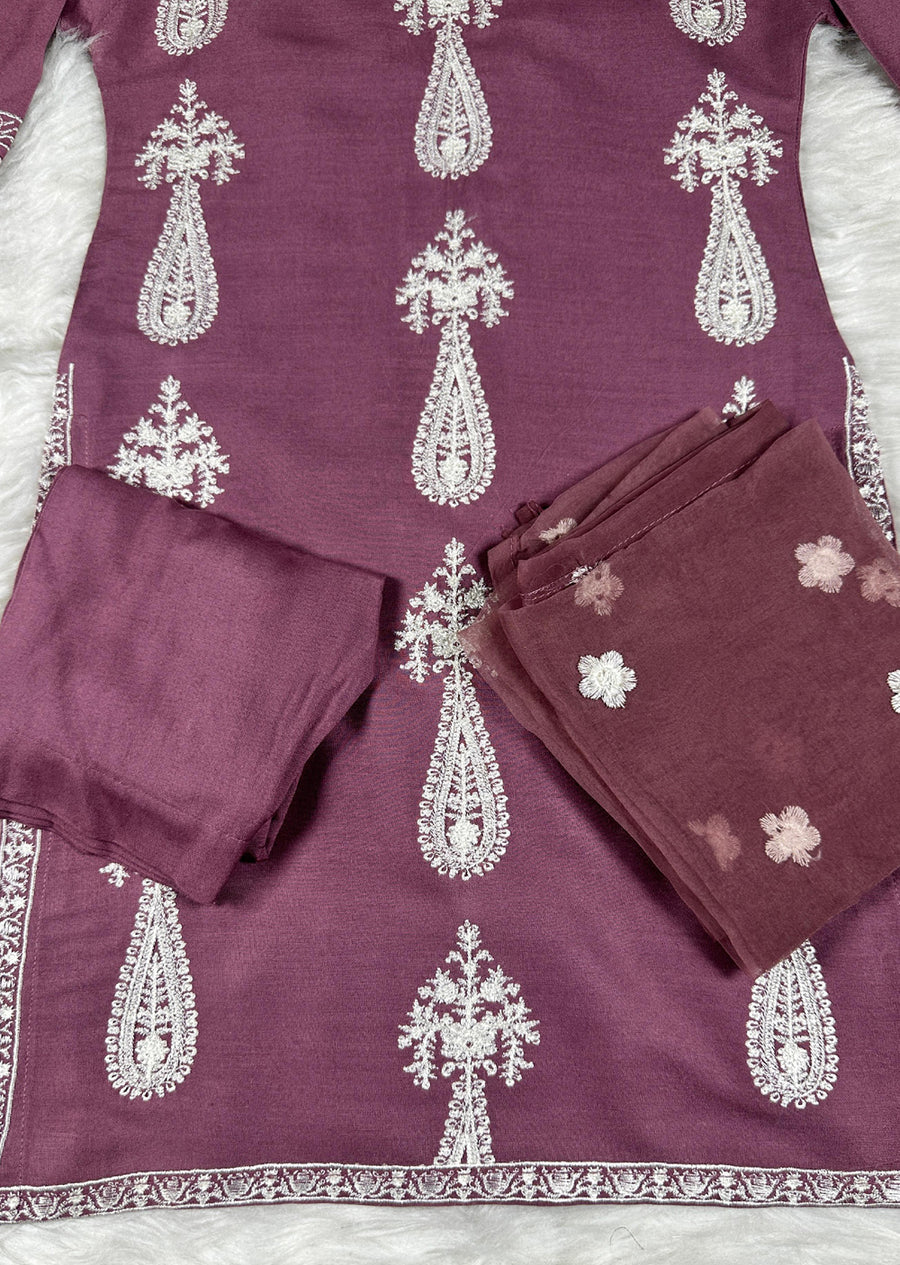 Dusty Pink Linen Suit - 299