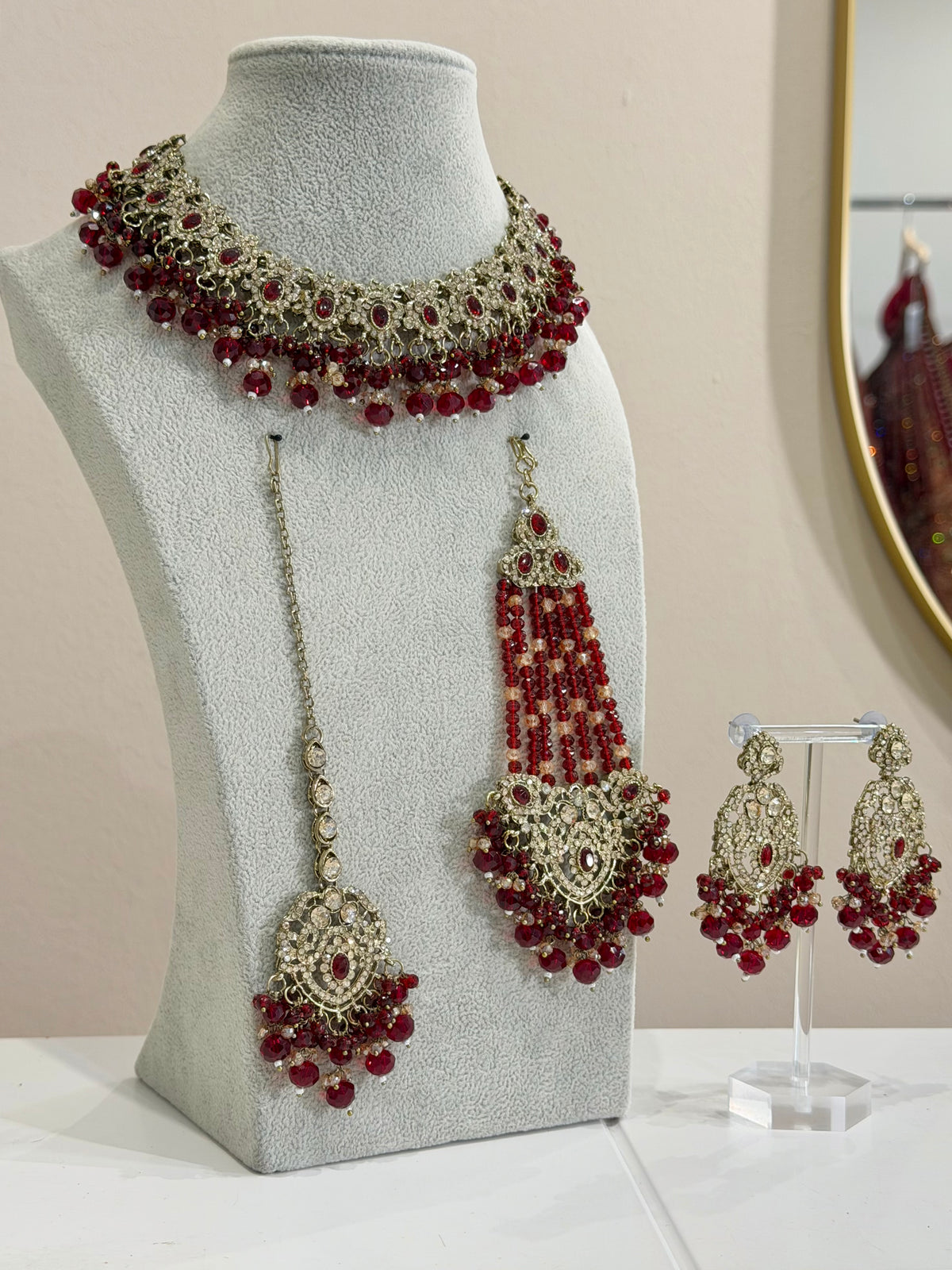Dunkelrot Jewellery Set