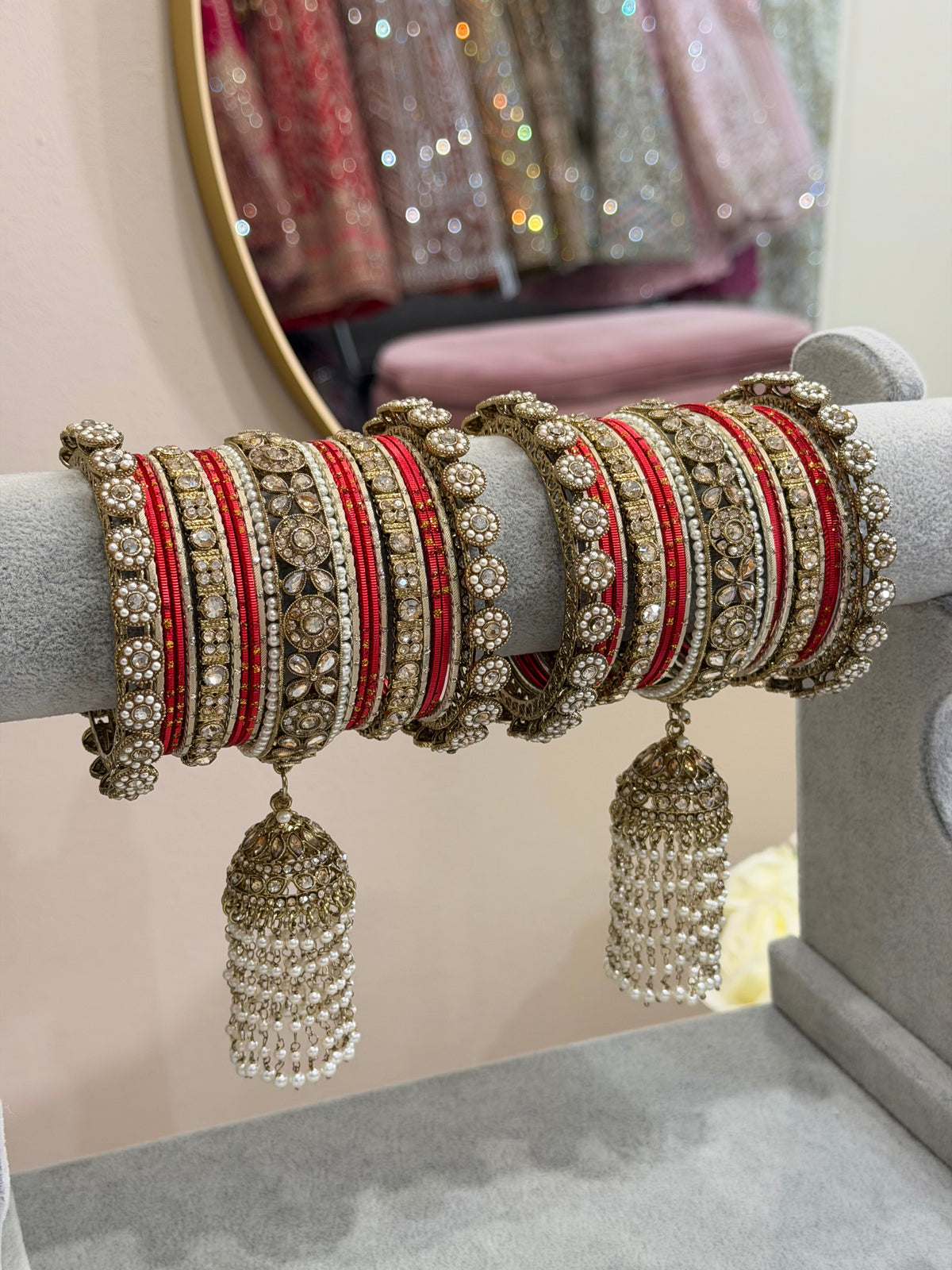 Red / Gold Bridal Bangles