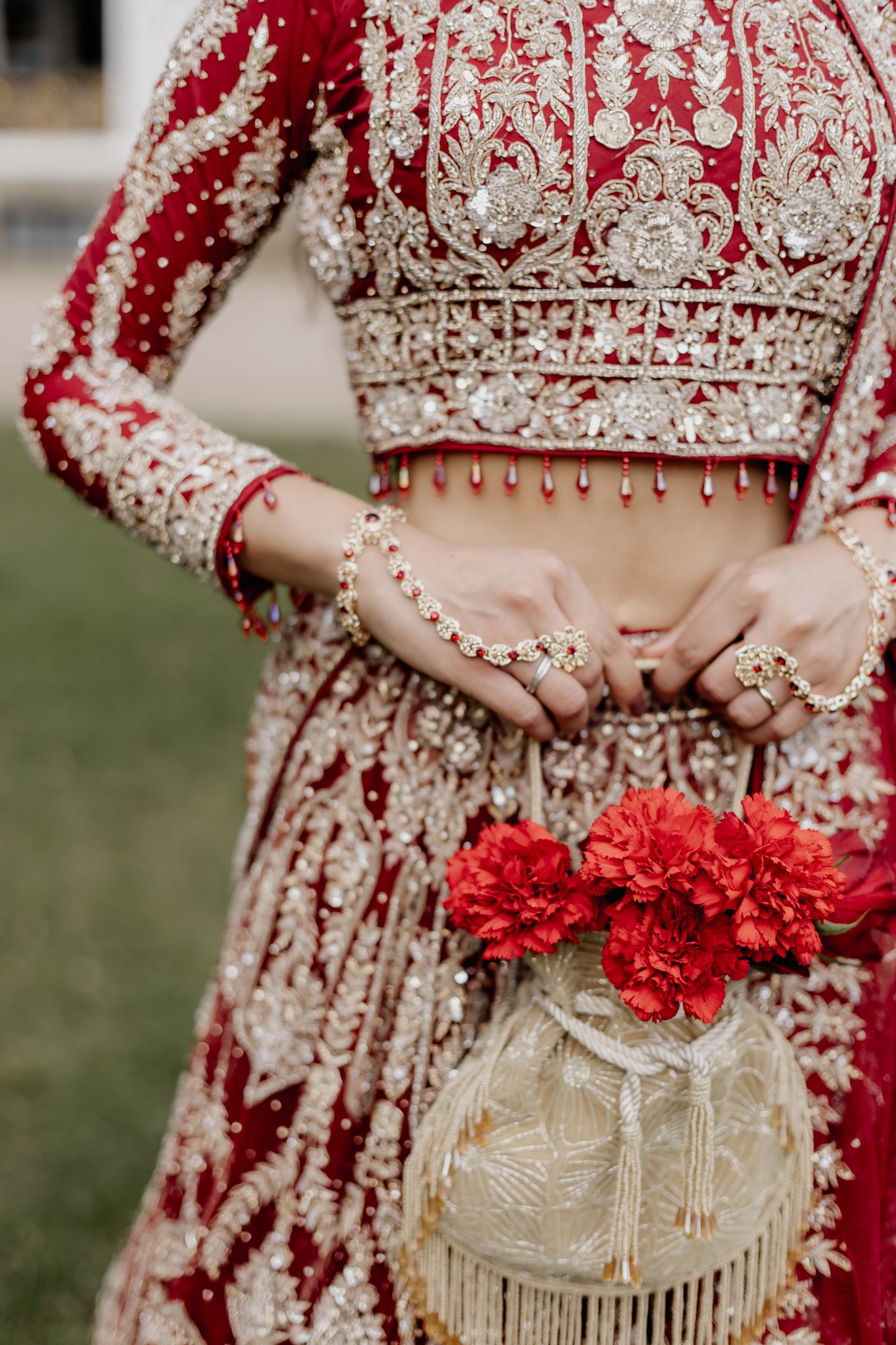Red / Gold Bridal Lehenga