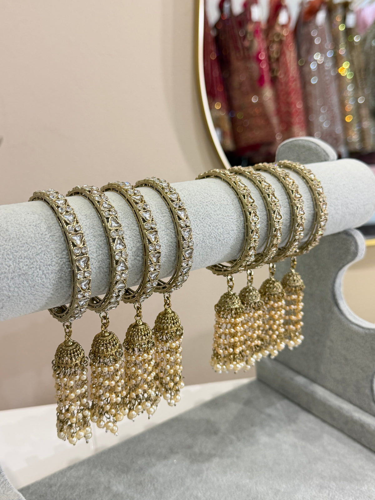 Jhumka bangles-(4er-Set)-J3