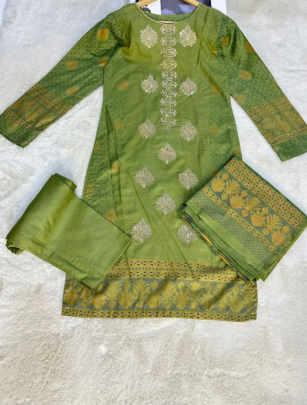 Lawn Suit GREEN- 470011