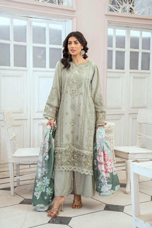 3-teiliges Linen-Set- Mint Green