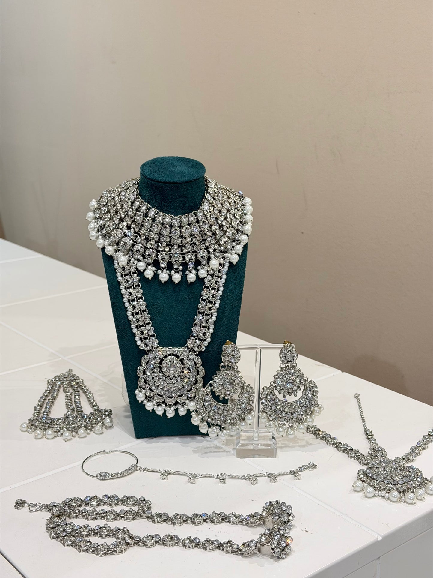 Silver Bridal Jewellery Set
