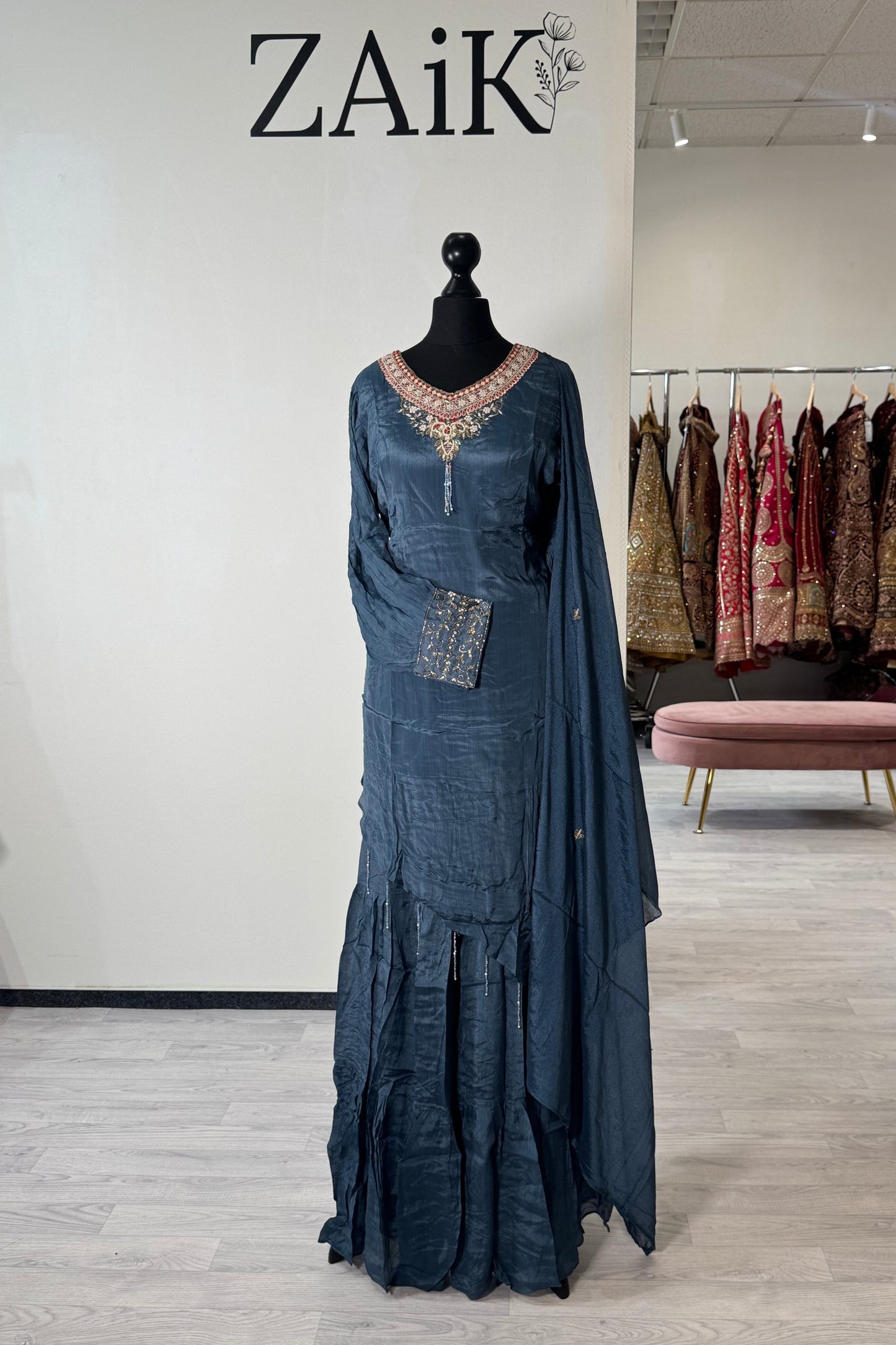 Diagonal Cut Sharara 13