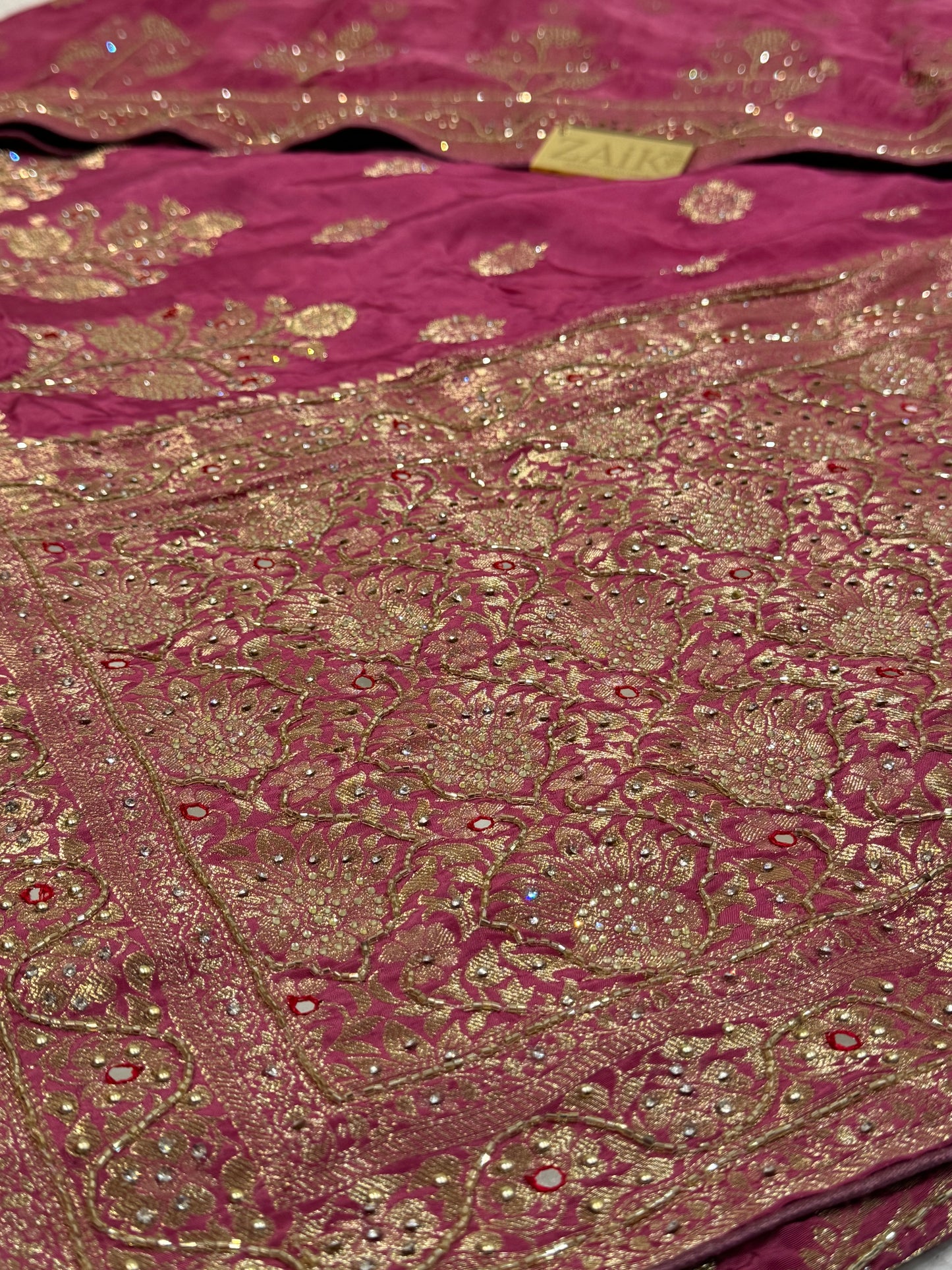 Rose Pink Banarasi Saree