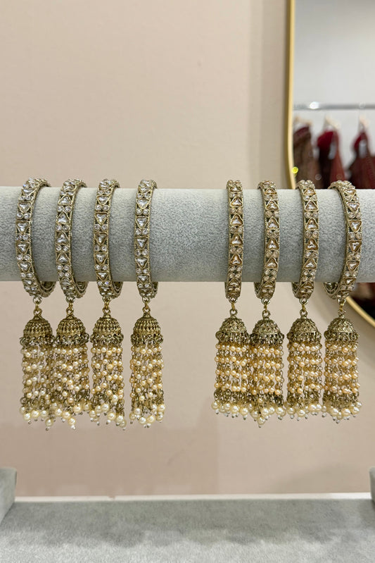 Jhumka bangles-(4er-Set)-J3