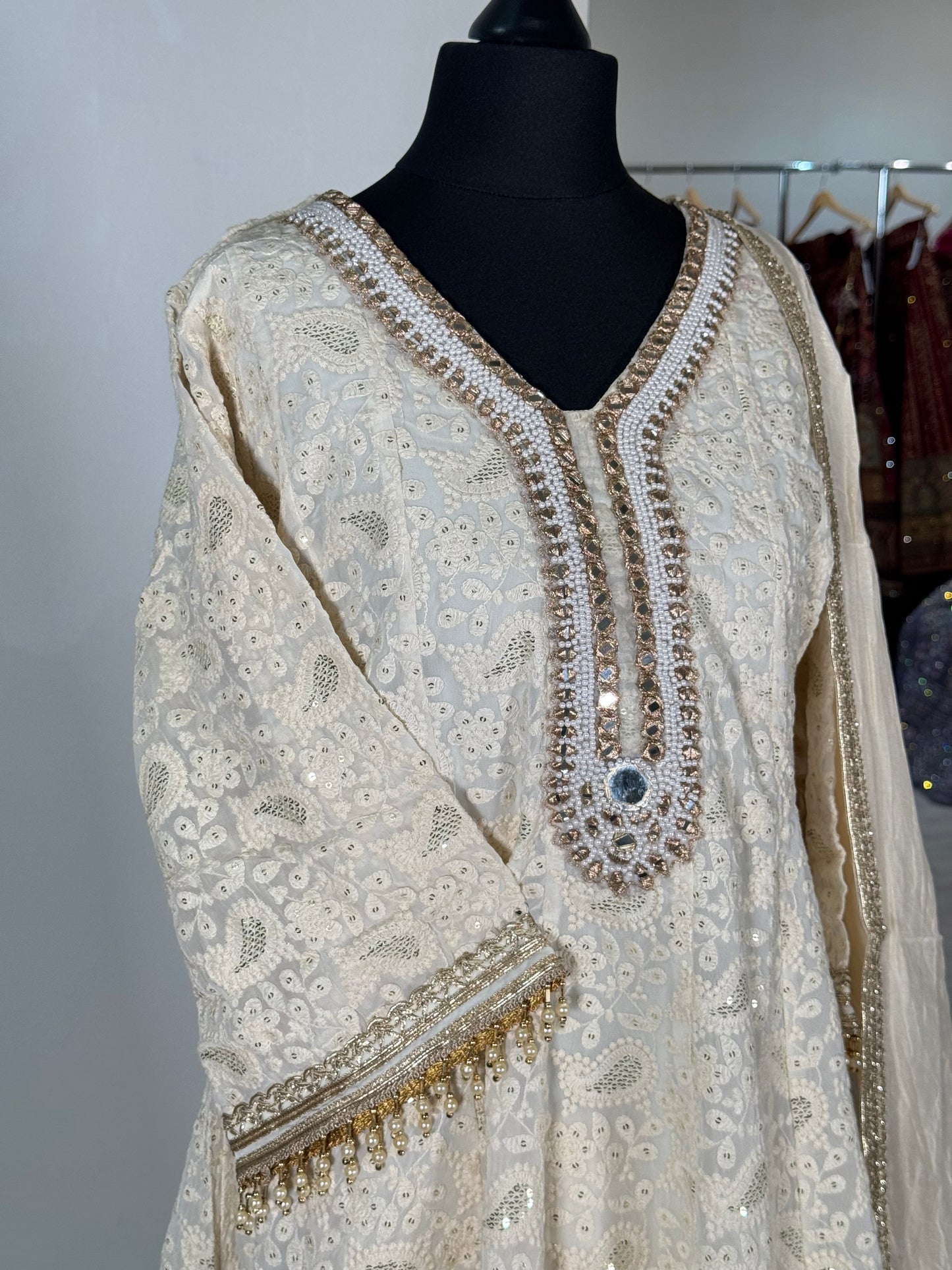 Chikankari Cotton Sharara 19