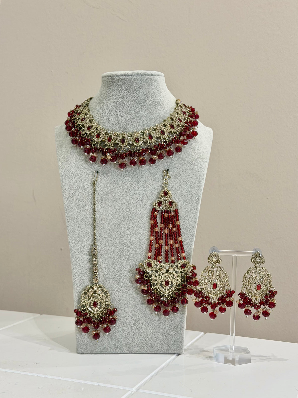 Dunkelrot Jewellery Set