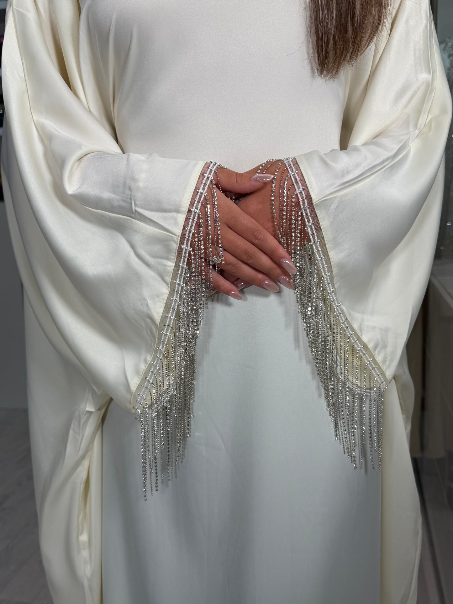 Off White Kaftan + Strass