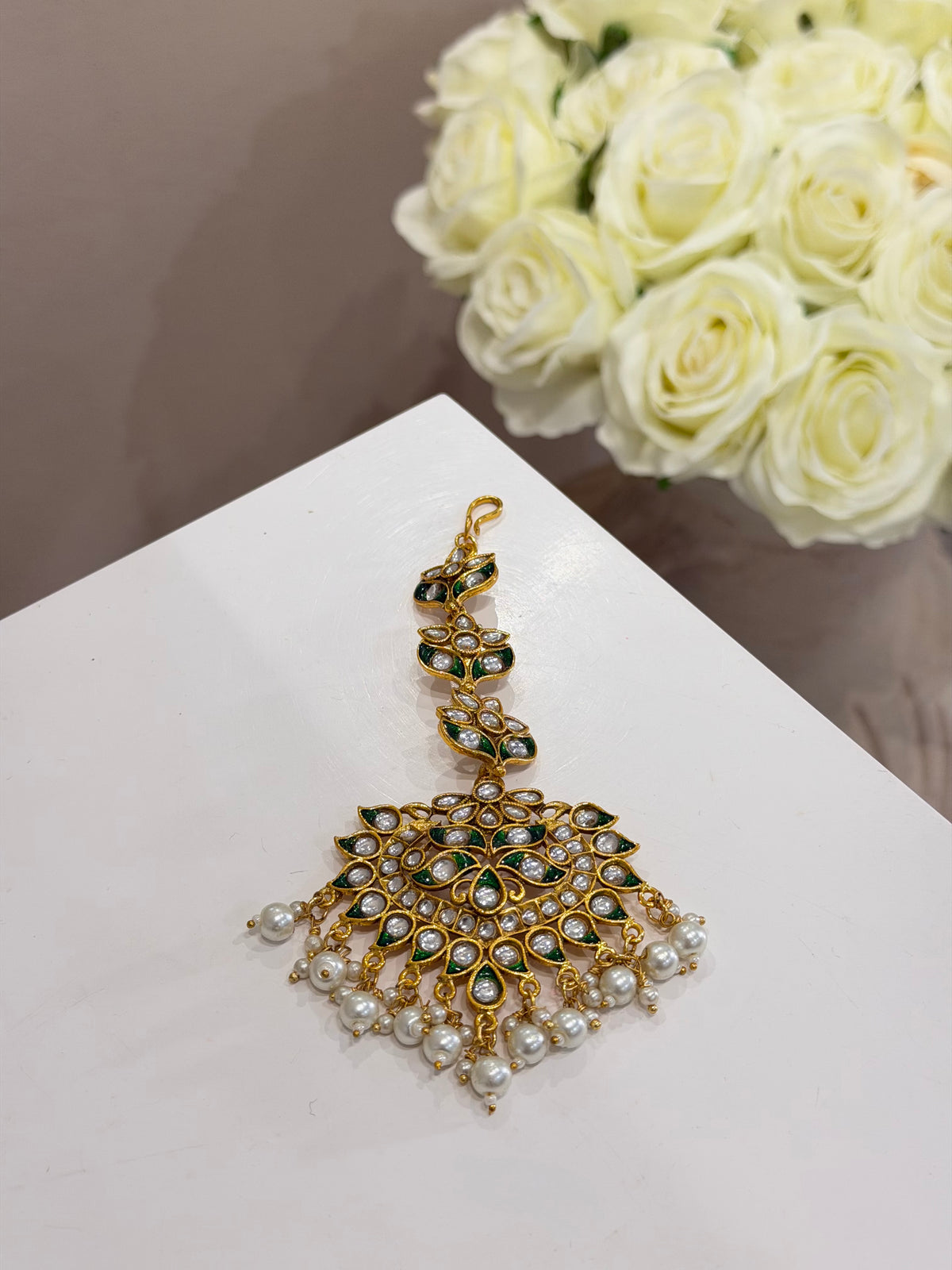 Green Gold Tikka Jewellery
