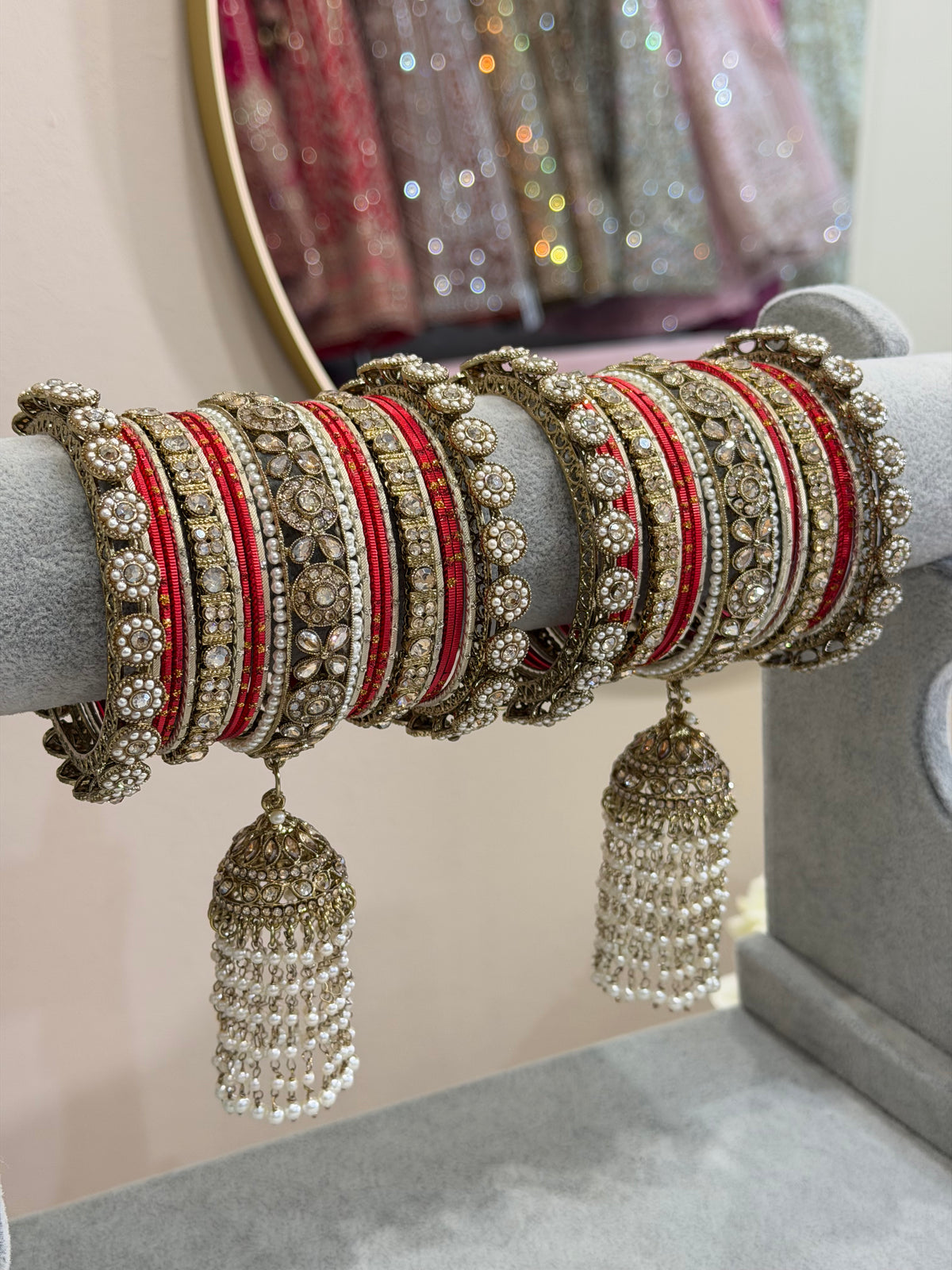 Red / Gold Bridal Bangles