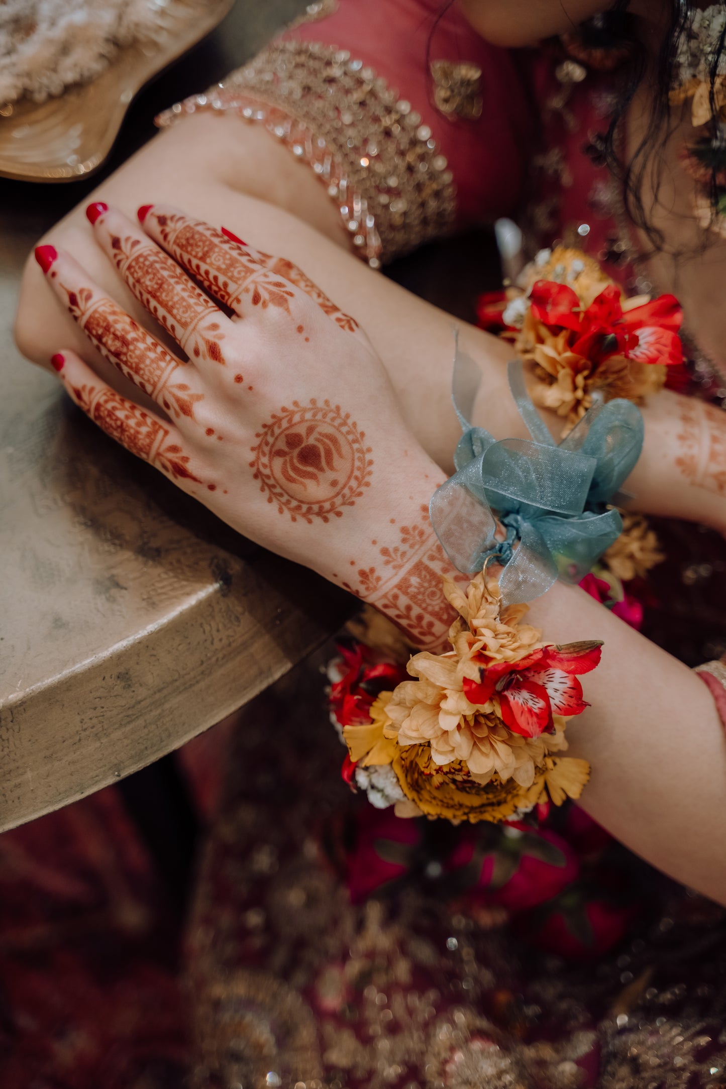 Floral Bridal Lehenga Choli