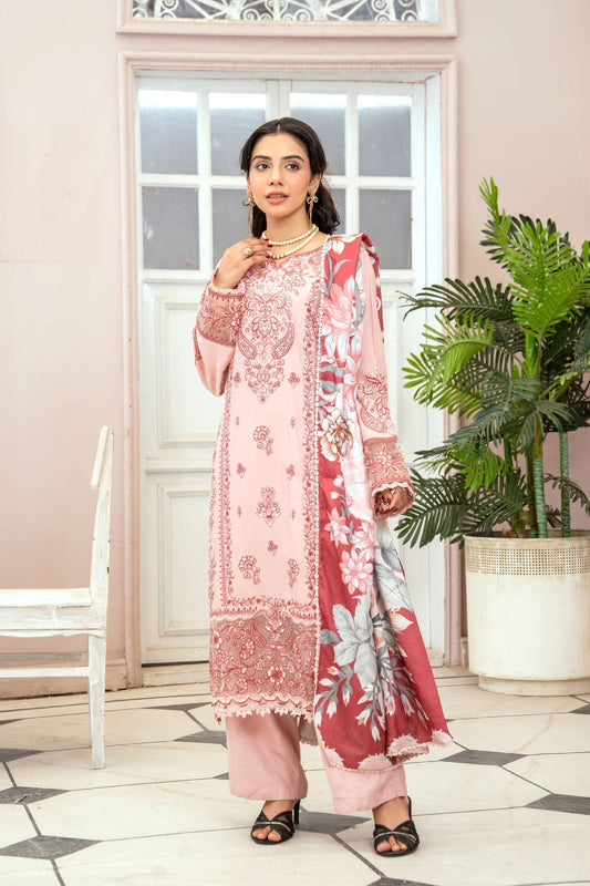 3-teiliges Linen-Set-  Peach