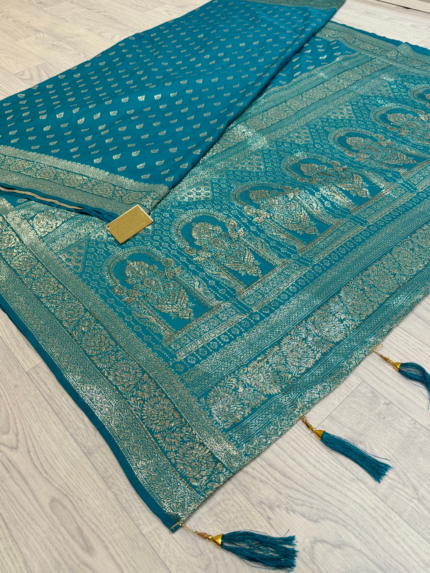 Blue Banarasi Saree