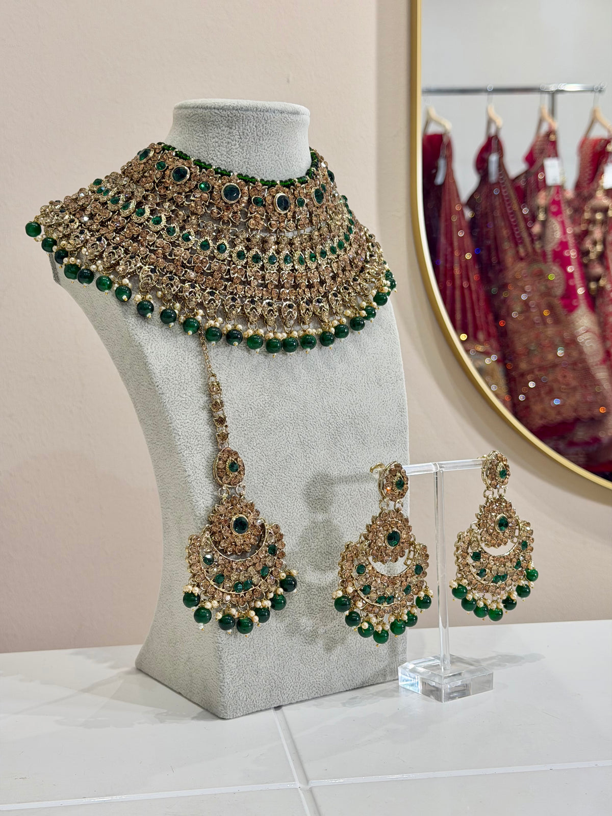 Dunkelgrün LCT Bridal Jewellery Set
