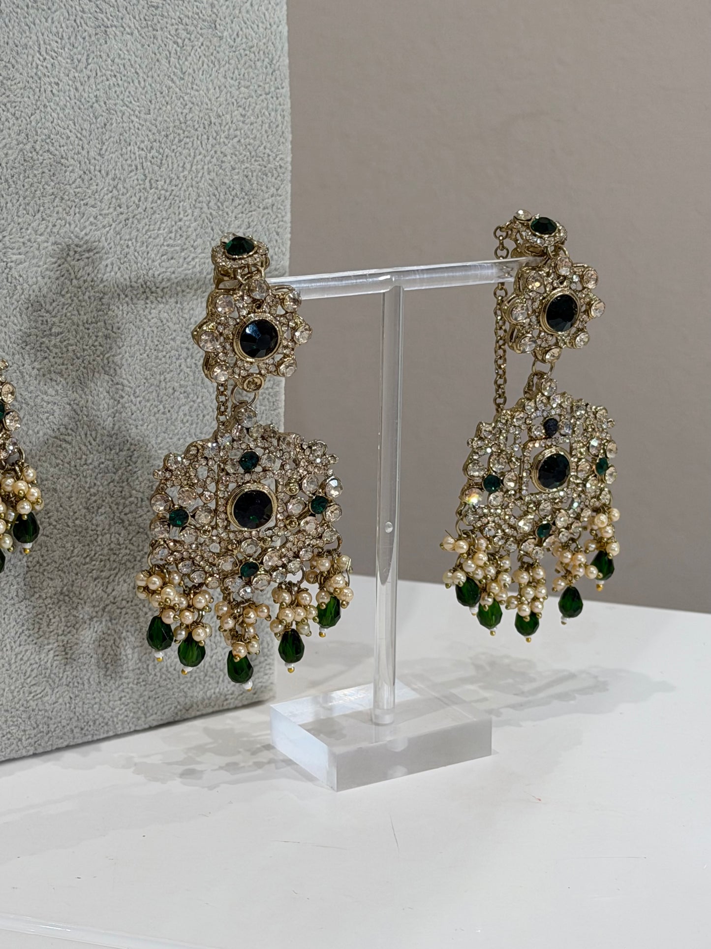 Gold / Green Bridal Jewellery Set