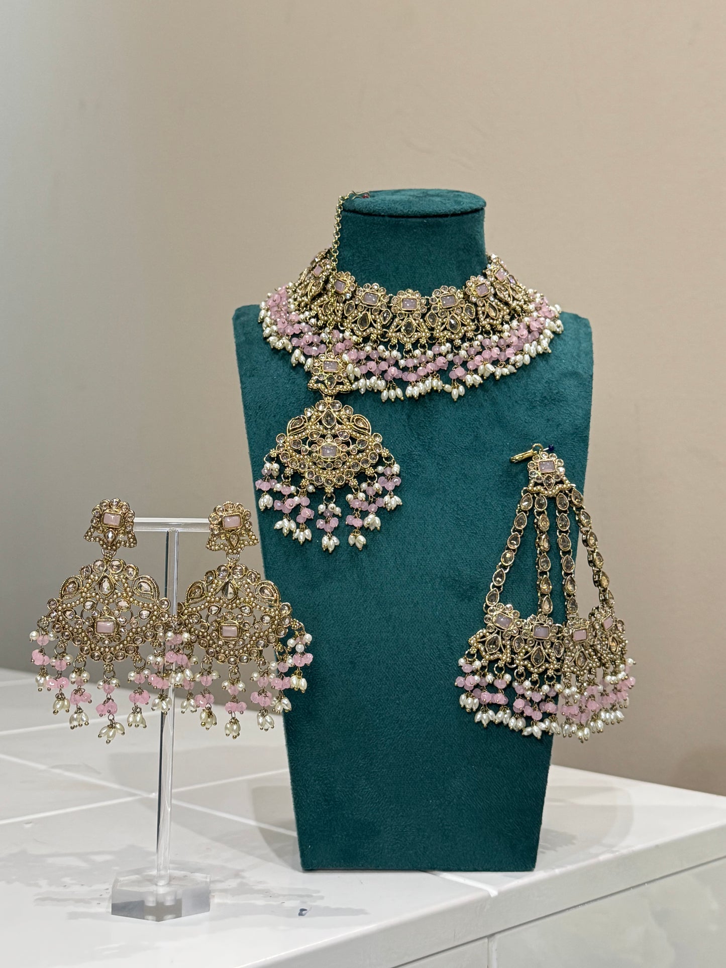 Pink Jewellery Set