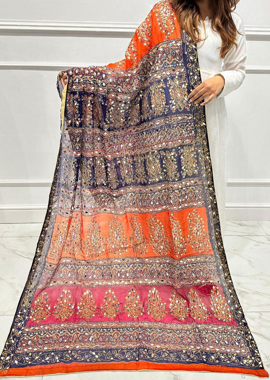 Silk Mirror Dupatta 3110