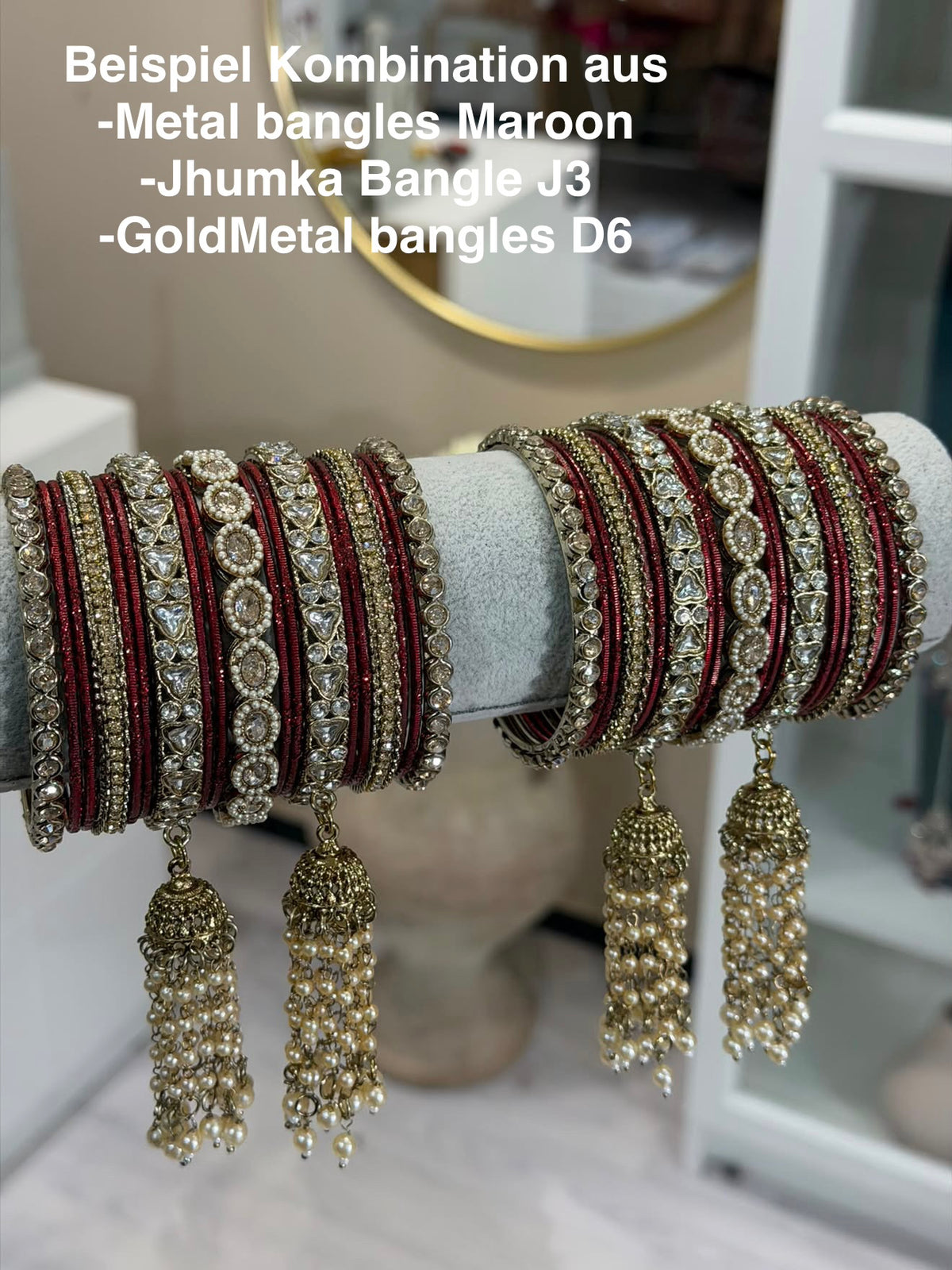 Jhumka bangles-(4er-Set)-J3