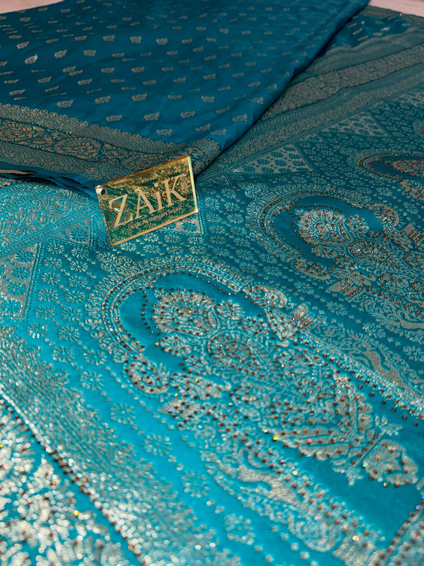 Blue Banarasi Saree