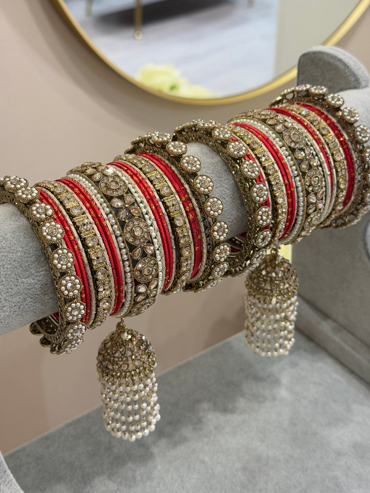 Red / Gold Bridal Bangles