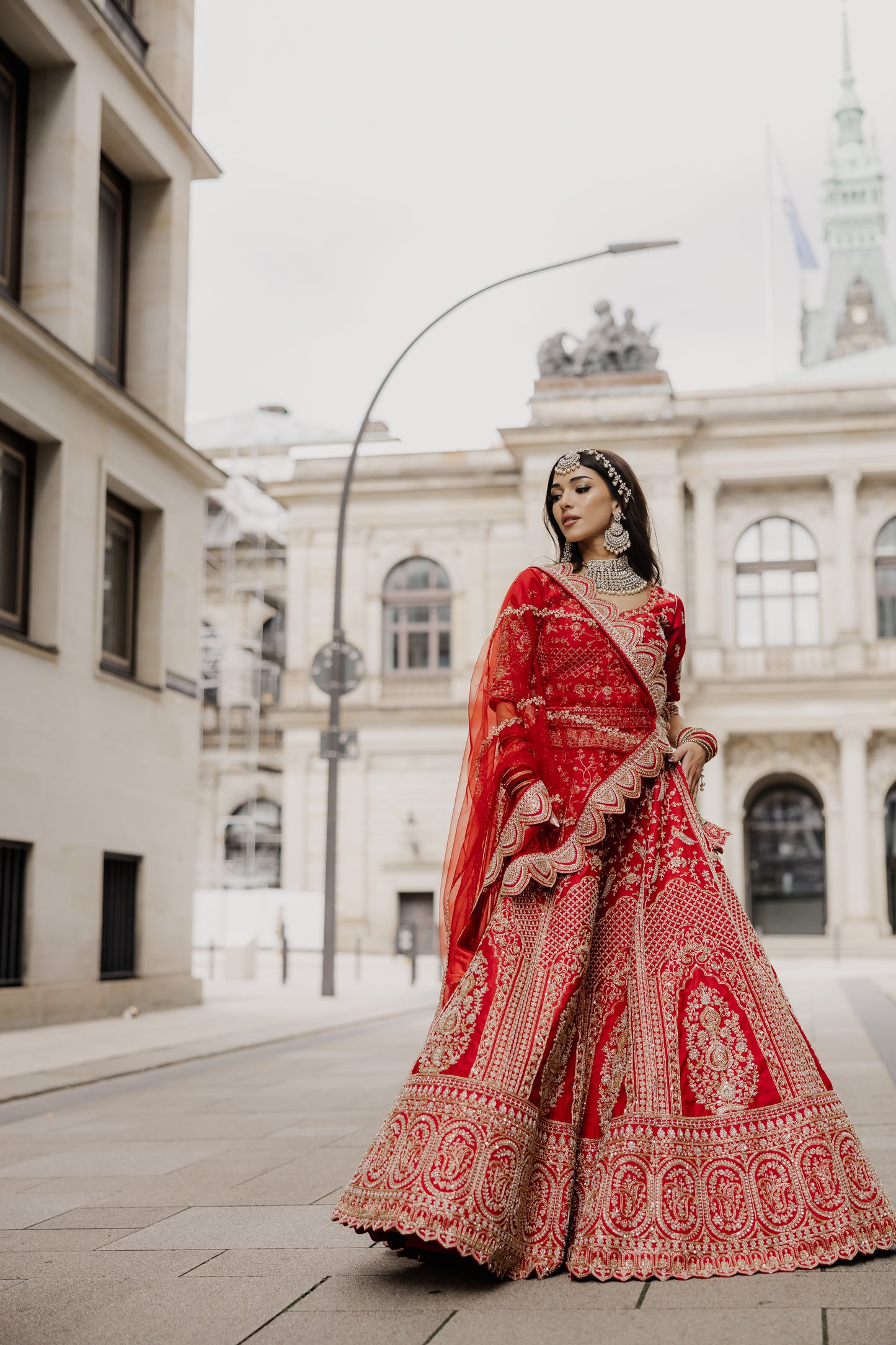 Red Bridal Lehenga