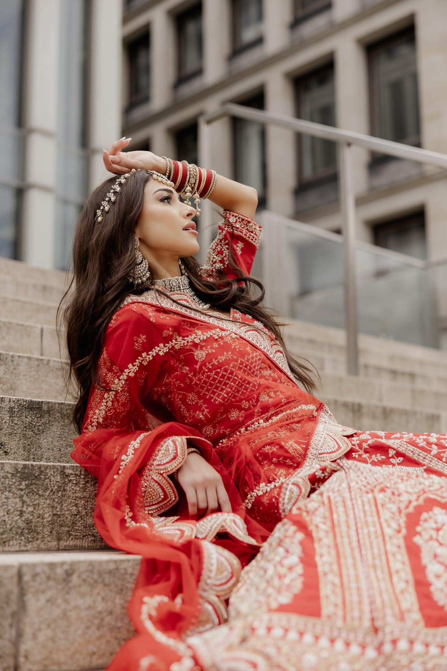 Red Bridal Lehenga