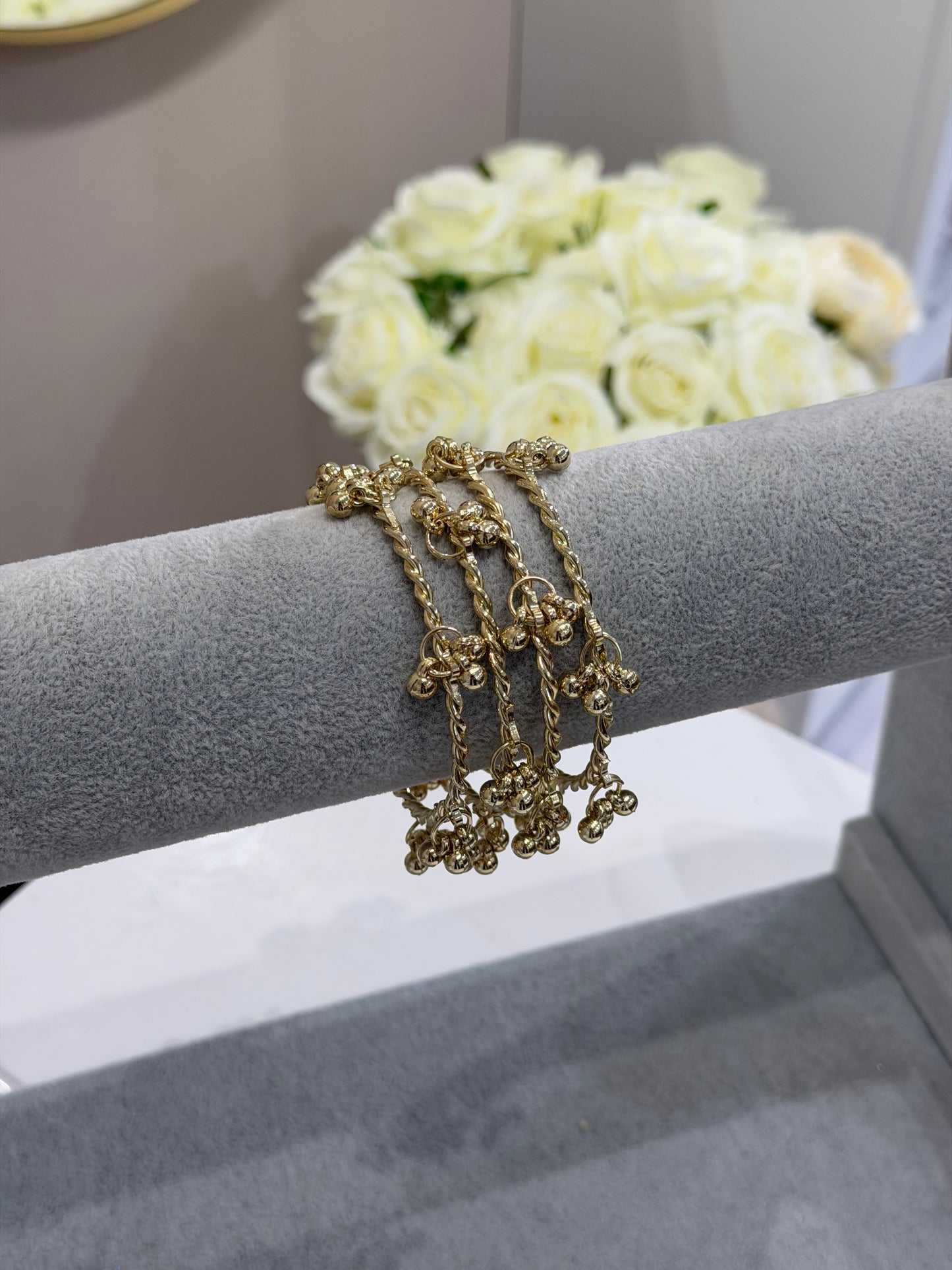 Gold Twist Design Kashmiri Bangles