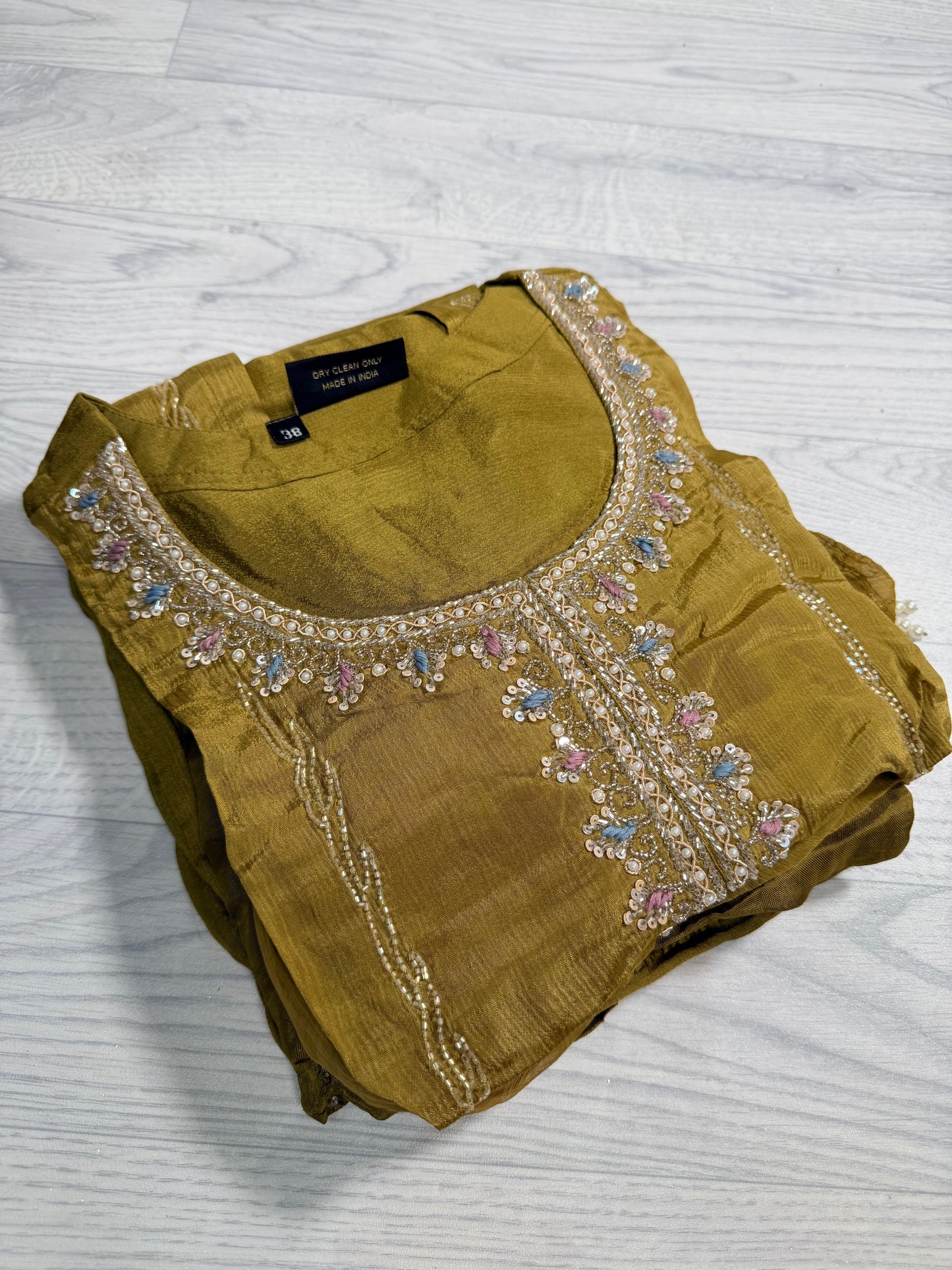 Tissue Silk Pleated Sharara 18