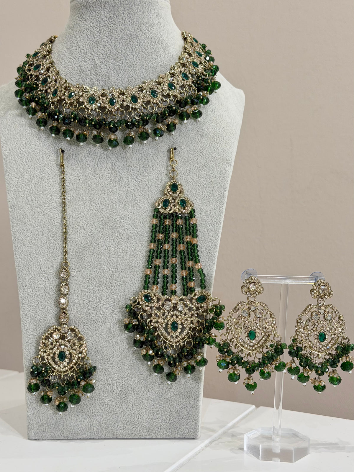 Dunkelgrün Jewellery Set